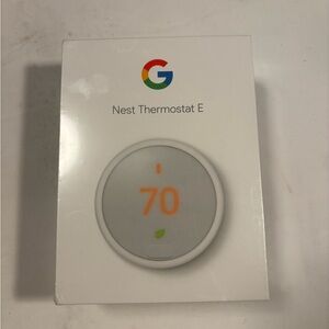 Google Nest Thermostat E - Sleek White Design